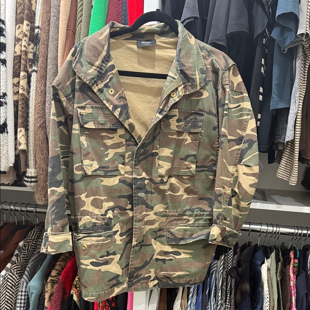 Nasty Gal Camouflage Utility Jacket